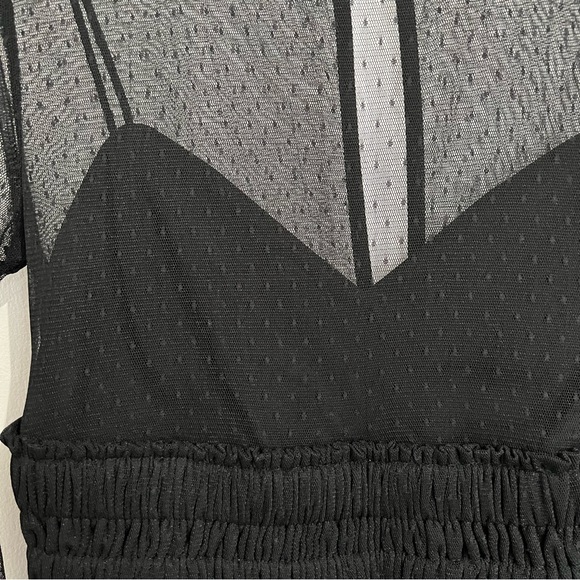 Express Black Mesh Top - Picture 9 of 10